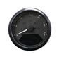 Round black motorcycle odometer gauge face with dial markings and dark LCD window