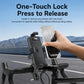 Yesido bike phone holder with one-touch lock cradle holding a smartphone