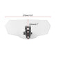 White acrylic motorcycle windshield with central bracket for mounting