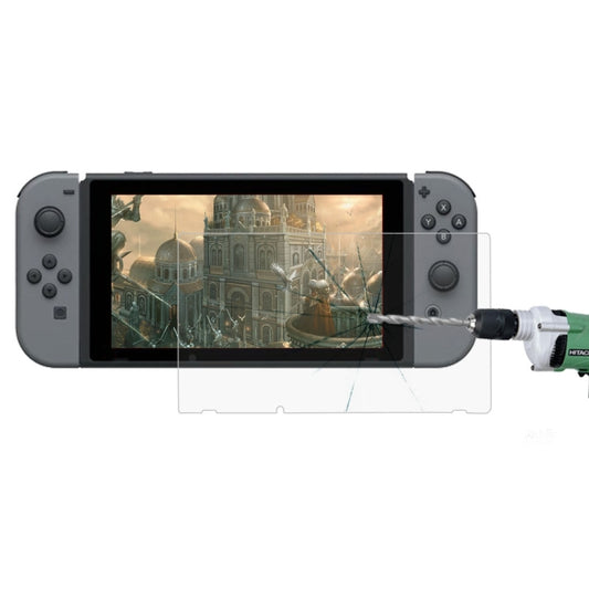Tempered glass screen protector film for Nintendo Switch handheld, clear with cutouts
