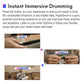 Handheld virtual drum sensor stick and small controller pad with ready-to-play setup