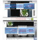 CCTV security system DVR software interface with device setup and login prompts