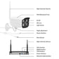 Wireless camera set camera diagram with HD lens, IR LEDs, waterproof case, and antenna
