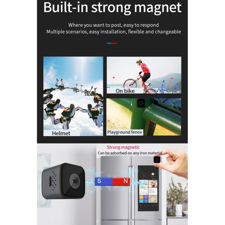 Mini waterproof HD smart camera with strong magnetic mounting