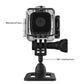 Mini waterproof HD smart camera in clear waterproof case on 360° mount