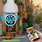 White bulb-style security camera head with multi-lens infrared LED array