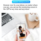 Smartphone displaying remote live view from bulb-style security camera