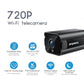 720P WiFi security camera with front lens and weatherproof design
