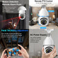 White bulb intercom camera with front lens cluster and screw base