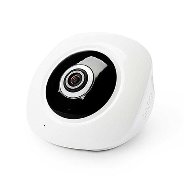 White dome security IP camera with wide fisheye lens