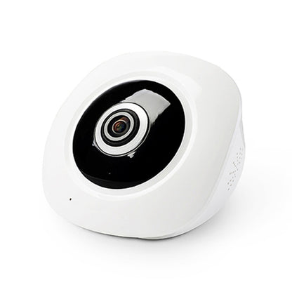 White dome security IP camera with wide fisheye lens
