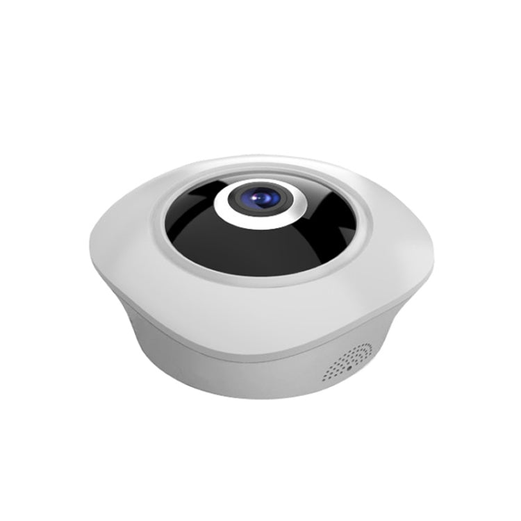 Gray dome security IP camera with front lens window