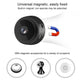 Black mini dome IP camera with magnetic base and front lens