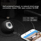 Mini dome IP camera with front lens and indicator light