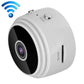 White dome mini 1080P WiFi IP camera with wide-angle lens and MODE button