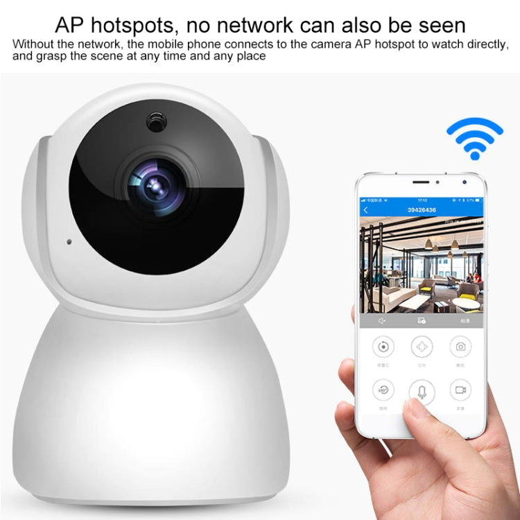 Indoor security dome camera with black lens and Wi‑Fi signal light