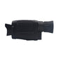 Infrared night vision thermal monocular, side view with eyepiece and top controls