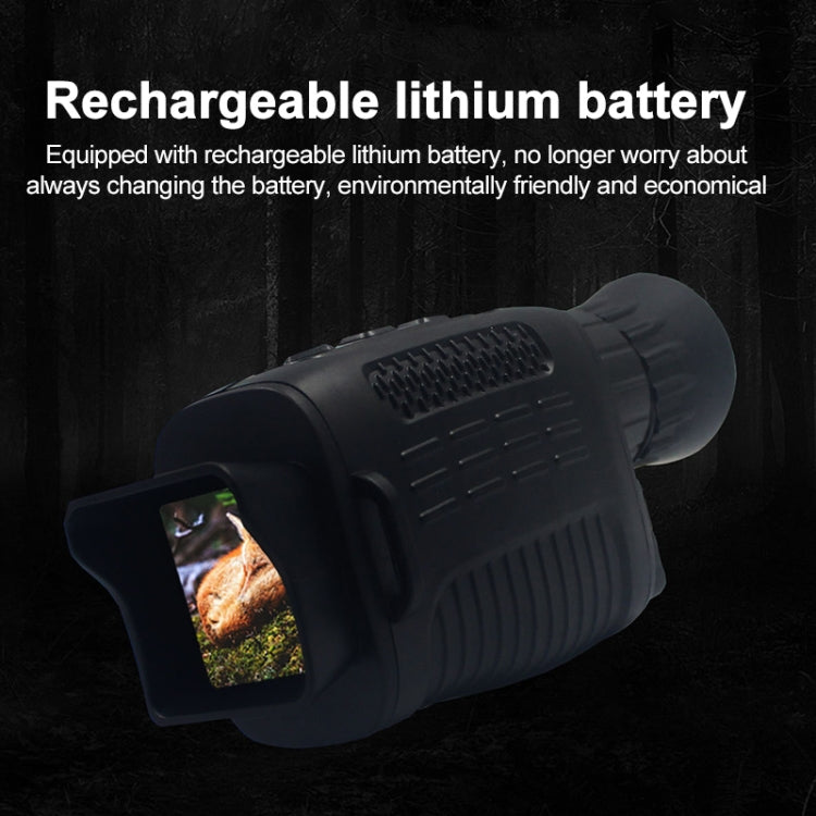 Infrared night vision thermal monocular with rear battery compartment window