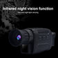 Infrared night vision thermal monocular with front lens and side control buttons