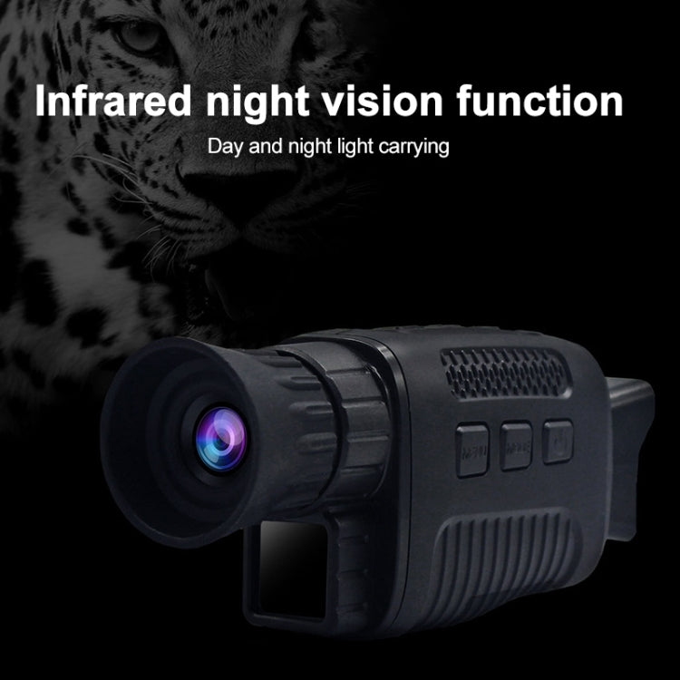 Infrared night vision thermal monocular with front lens and side control buttons