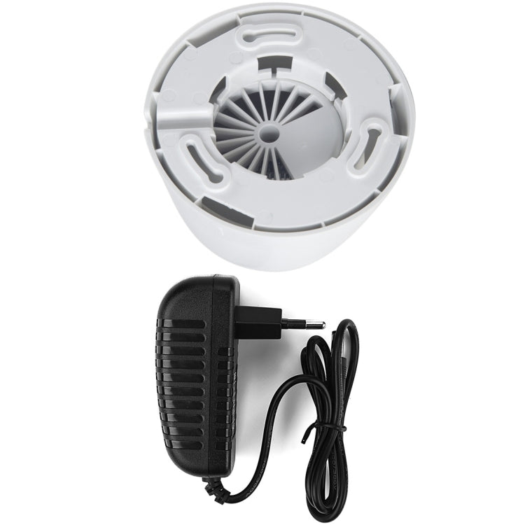 Indoor security dome camera base with power adapter and connecting cables
