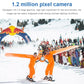 Sport HD mini camera shown in a snowy outdoor skiing scene