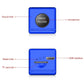 Blue mini cam showing sound hole, reset hole, and side USB interface