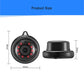 Mini WiFi IP camera size diagram with front lens and base