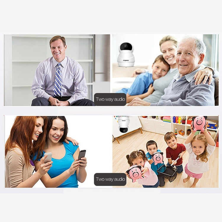 White dome security IP camera for indoor monitoring