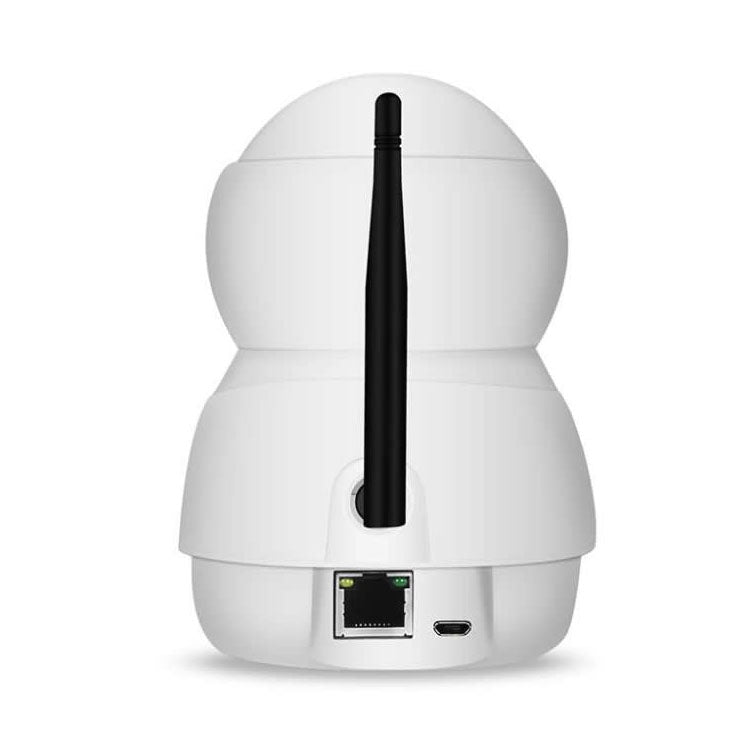 Anpwoo PTZ security camera rear view with tall black antenna and side ports
