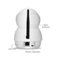 Anpwoo PTZ security camera rear ports view with WiFi antenna and power interface