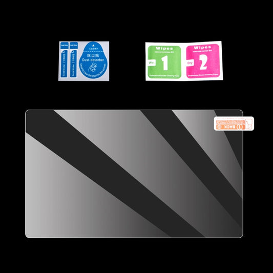 Tempered glass screen protector with cleaning wipes and alignment guide