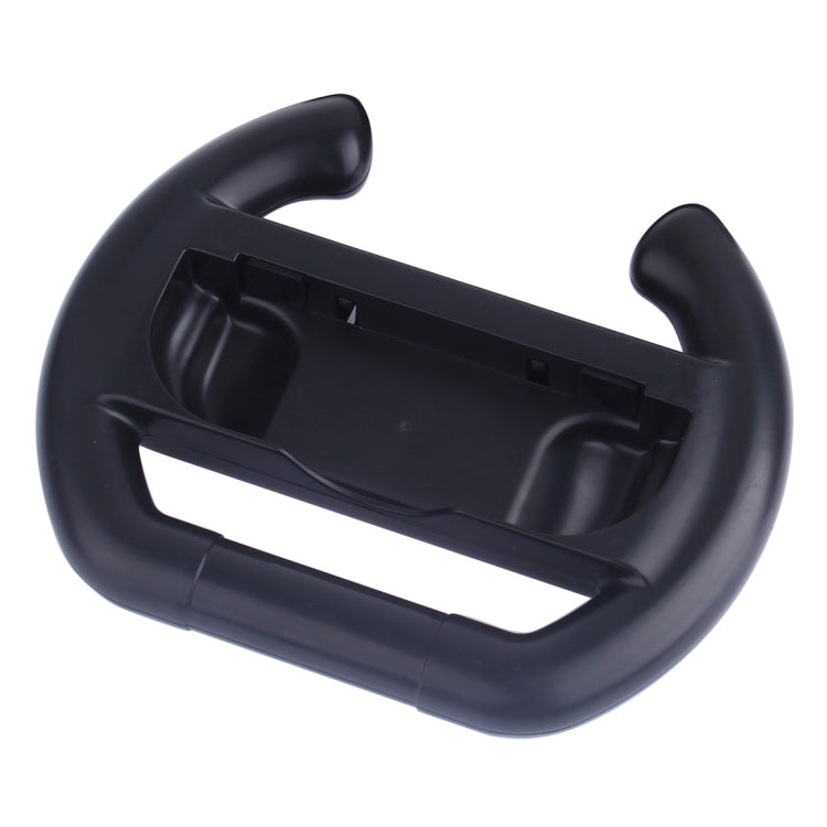 Semicircle steering wheel controller back with open housing and support bars