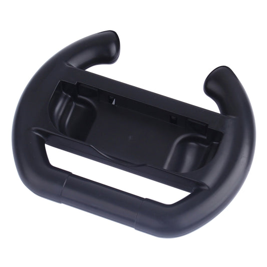 Semicircle steering wheel controller back with open housing and support bars