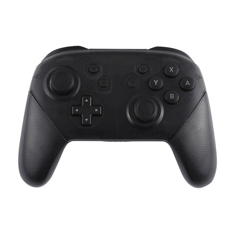 Black wireless game controller front view with ABXY buttons and analog sticks