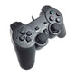 Dual-stick game controller showing face buttons, D-pad, and shoulder controls