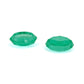 Diamond-textured grip caps, 2-piece set, green transparent octagon shapes
