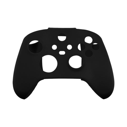 Black silicone gamepad protective cover with precise cutouts for buttons and sticks