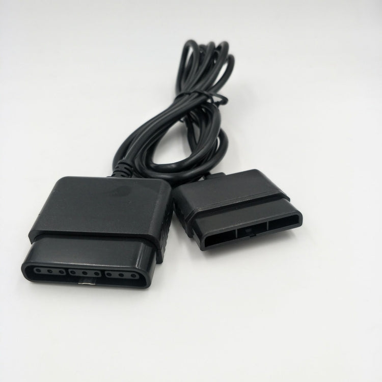 Game console controller extension cable set with two connector plugs and cord