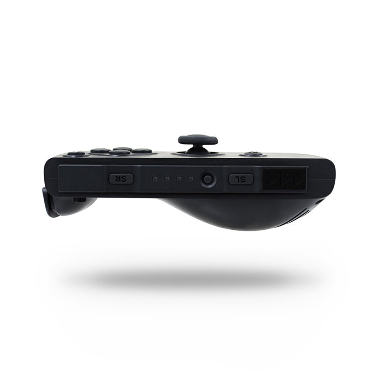 Black underside of split joypad controller halves with triggers and ports