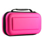 Pink EVA protective storage case bag with black zipper and top carry handle