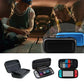 Blue EVA protective case bag with black front panel and zipper