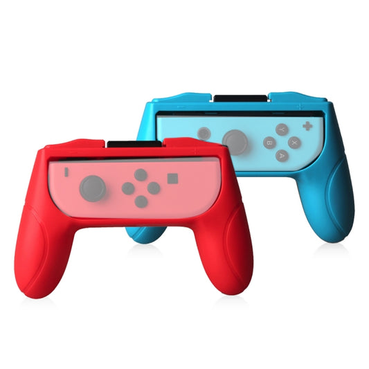 Nintendo Switch joy-con grip controller set with red and blue handles