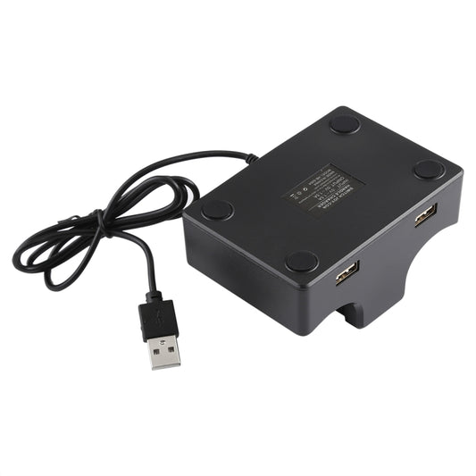 Black Switch handle charging stand adapter base with built-in cable and USB outputs