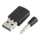USB Bluetooth dongle showing USB ports and 3.5mm audio plug