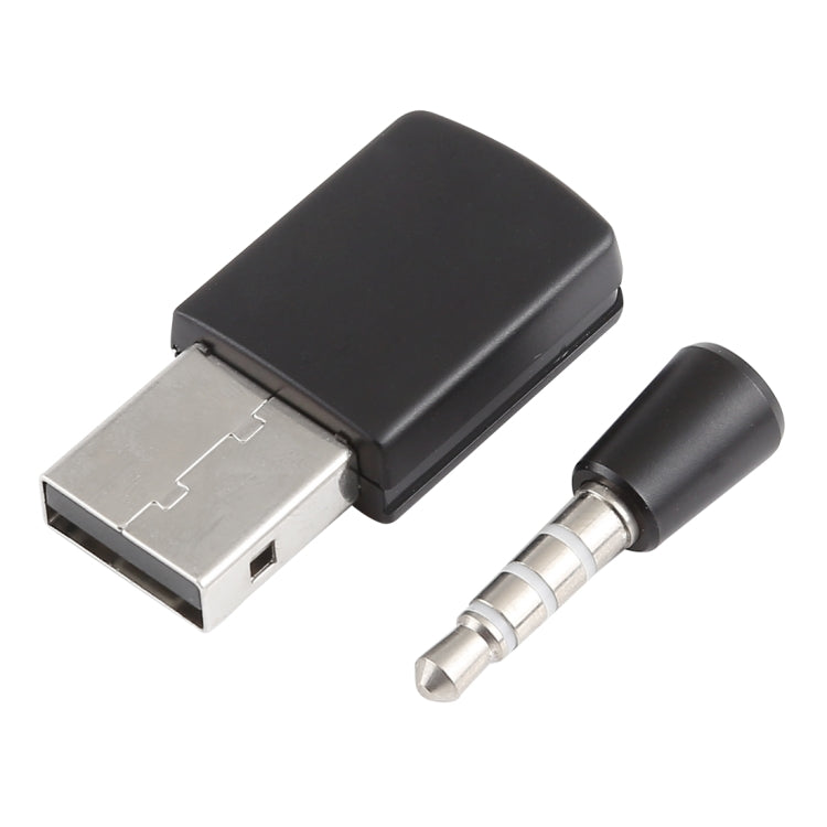 USB Bluetooth adapter dongle with USB plug and 3.5mm audio connector