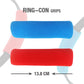 Two Ring-Con grip pads: blue and red foam sleeves