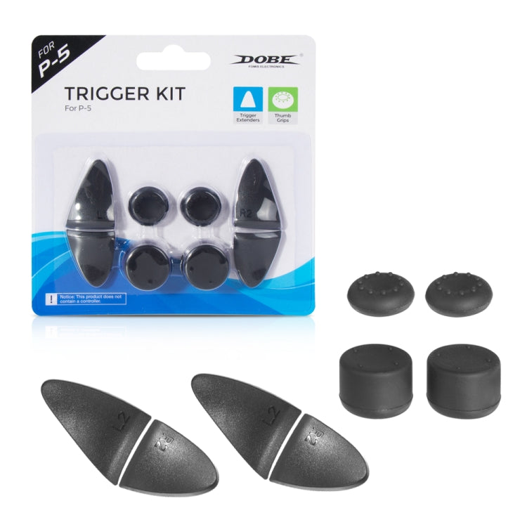 DOBE analog cap kit package with trigger kit label and black replacement caps