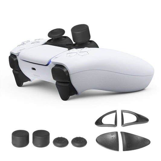 Analog cap kit: controller thumbstick caps and trigger buttons, white and black