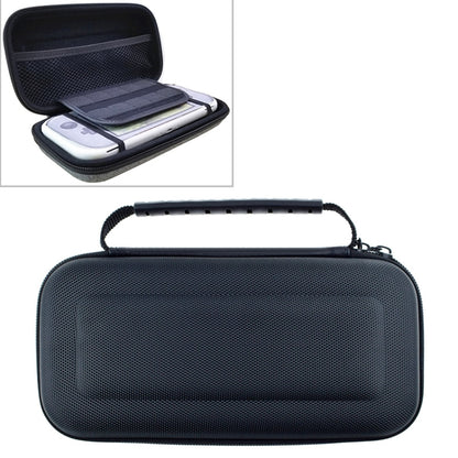 Portable Switch Lite storage case with dark interior lining and foam insert, zipper closure